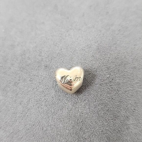 Authentic Pandora ALE Charm Silver Heart Mom Lucky to have You Bracelet - Picture 3 of 3